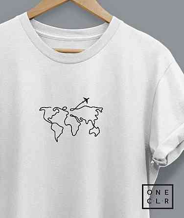 Біла жіноча футболка з малюнком Чернівці