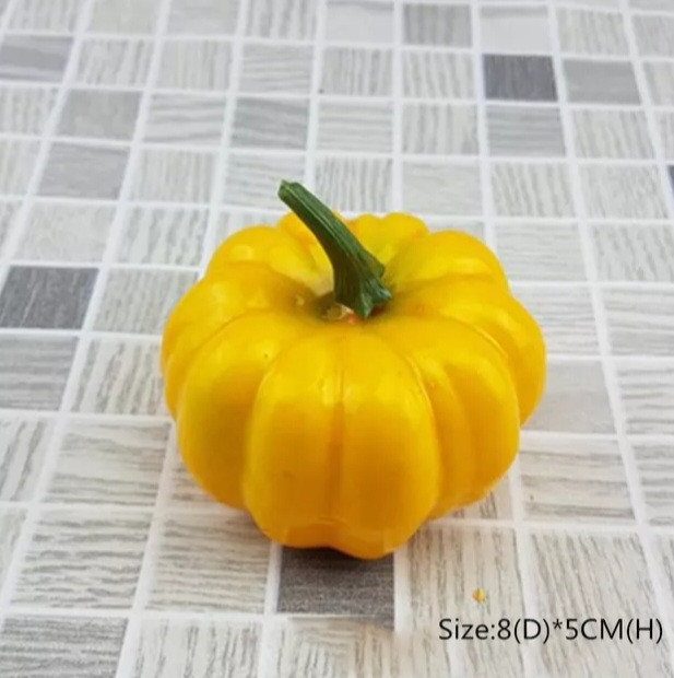 Тыква на Хэллоуин маленькая 8 см желтый Киев - изображение 1