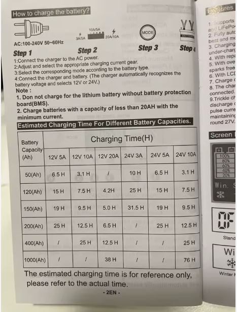 Розумний зарядний пристрій HTRC 26A (12V/25A, 24V/13A) для LiFePO4, AGM, Lead-Acid з Режим відновлення (Repair) Київ - фото 5