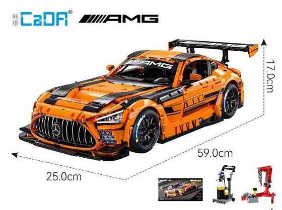Конструктор CaDA Master Mercedes-AMG GT3 C64008W 1:8, 5466 деталей, гоночный автомобиль, механическая модель с LED и пневматикой Киев