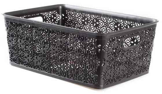 Кошик Violet House 0504 Ажур Dark Grey 14 л (7008673) Киев