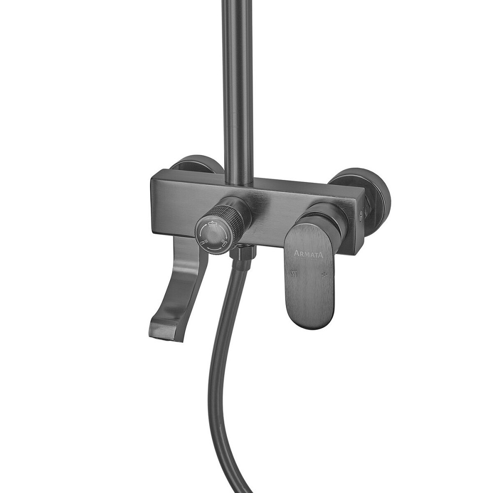Душевая колонна Armata BCG-009-J GRAPHITE из алюминия с 3 режимами и смесителем (CH6561) Харьков - изображение 5