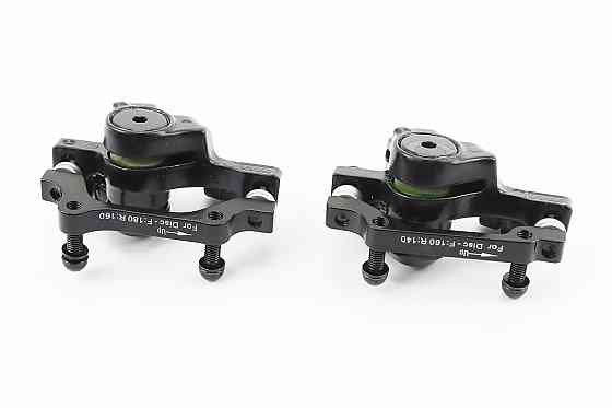 Гальмо Disk-brake переднє (F160/R140мм)+заднє (F180/R160мм), диски 160мм, кріпл. 6 болтів, чорні Київ