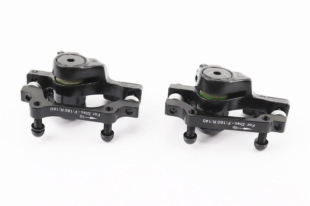 Гальмо Disk-brake переднє (F160/R140мм)+заднє (F180/R160мм), диски 160мм, кріпл. 6 болтів, чорні Київ - фото 2