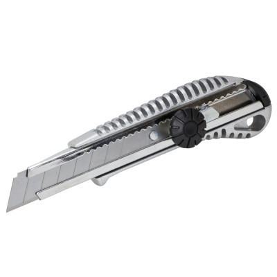 Ніж монтажний Sigma металевий корпус, лезо 18мм, гвинтовий замок (8211031) Вінниця - фото 2