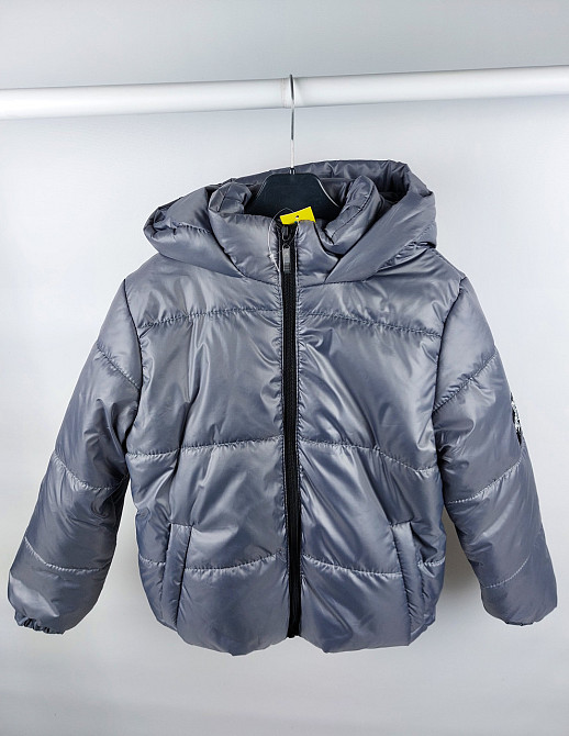 Демисезонная серая куртка под резинку The North Face на 6,7,8 лет Николаев - изображение 2