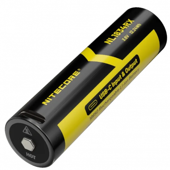 Аккумулятор 21700 + Power Bank Nitecore NL2150RX 5000mAh 8А 3.6V (Черно-желтый) Винница