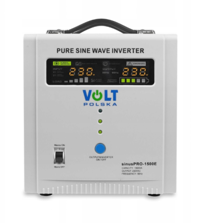 Гібридний інвертор ДБЖ Volt Polska SINUS PRO 1500 E 12/230V 1000/1500W (3SP091512E) Київ