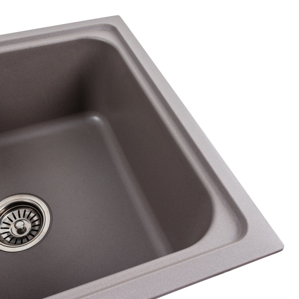 PLATINUM Гранітна мийка для кухні Platinum 7950 Equatoria матова Дюна Київ - фото 3