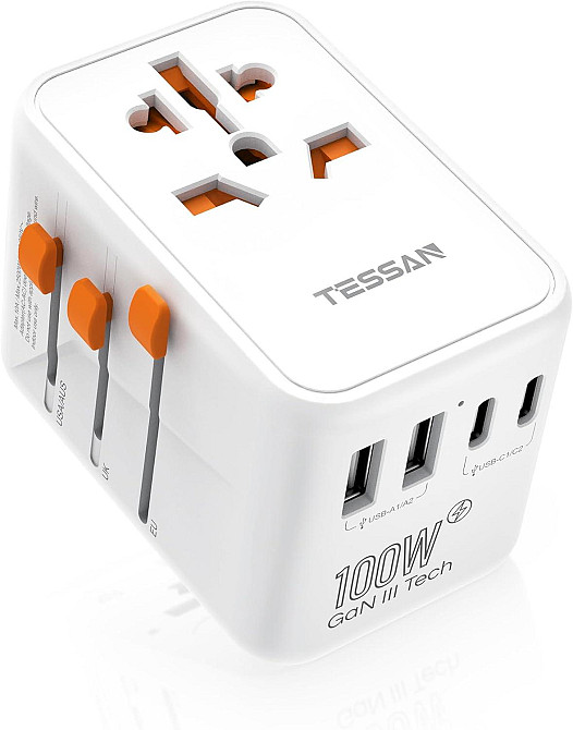 Універсальний адаптер живлення Tessan 636HDV 100w Луцк - изображение 2