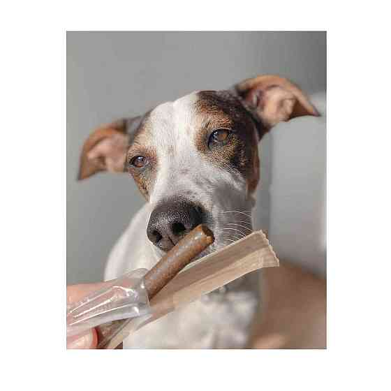 Ласощі для собак М'ясні палички Natural La Barrita з хамоном і куркою (12 шт) 150 г Вінниця