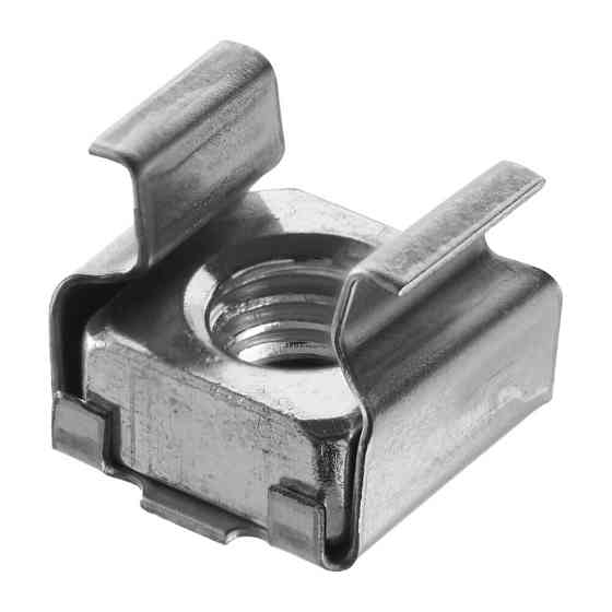 Гайки, шайби, накрутки, Гайка-вставка Сріблястий, Метал, Розміри (мм): T-11.8x12 H-10.7 M-6. Марка Київ