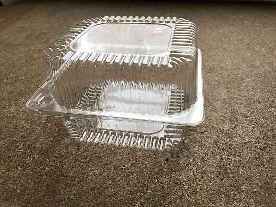 Блістер 130*130*77 мм ПЕТ упаковка для харчових гарячих продуктів із кришкою ПС-100 одноразове Павлоград