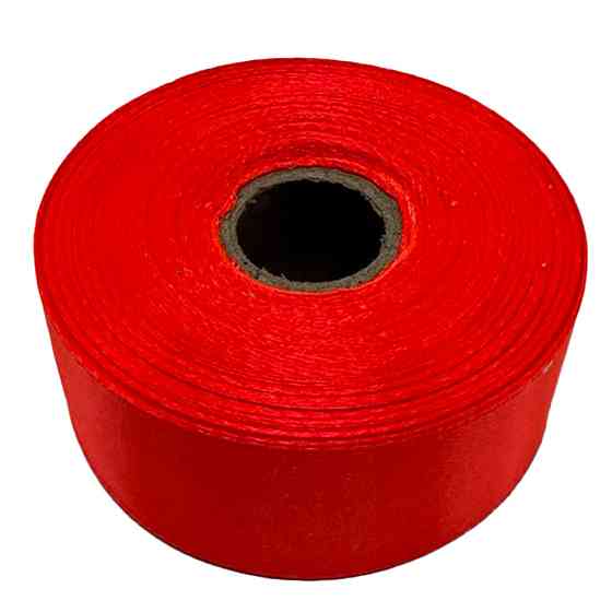 Атласна стрічка для рукоділля АБ-323, 2,5 см x 23 м, оранжевий неон Вінниця