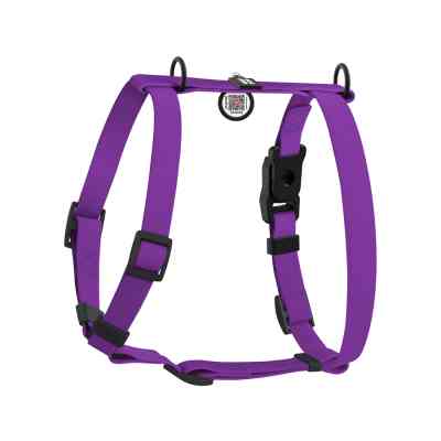 Шлей для собак WAUDOG Magnet анатомическая Н-образная с QR-паспортом, магнитная пряжка-фастекс S фиолетовая (26229) Винница