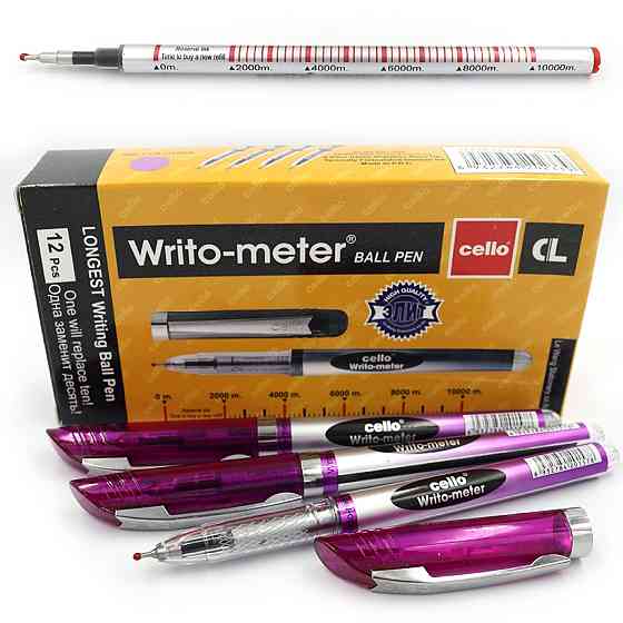 Ручка кулькова 10 км "Cello""Writo-meter" фіолетова, CL-8048, шт Київ