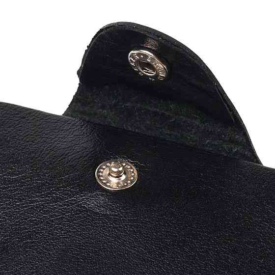 Вместительное мужское портмоне в два сложения из натуральной гладкой кожи CANPELLINI 21573 Черное Киев