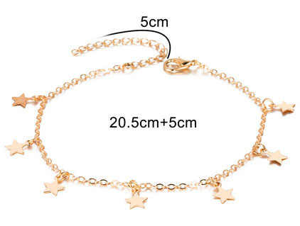 Браслет цепочка на ногу Звезды Киев - изображение 3