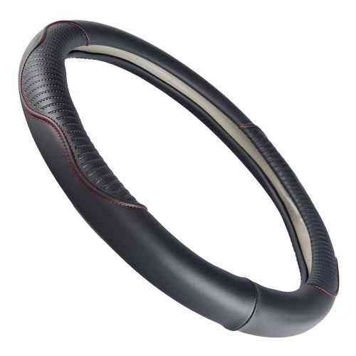 Чохол на кермо VLOD-24LC8 чорний-червоний M шкіра з одним швом Харків