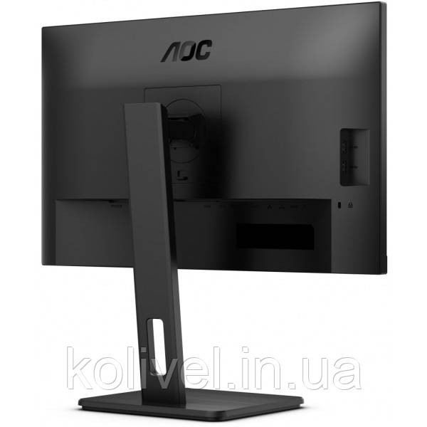TFT 23.8" AOC 24P3CV, IPS, 75Hz, HDMI, DP, USB-С, RJ-45, USB-hub, HAS, Pivot, колонки, чорний (24P3CV) Київ - фото 7