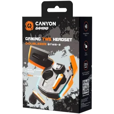Наушники Canyon GTWS-2 Gaming Orange (CND-GTWS2O) Винница - изображение 6