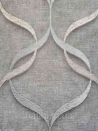 Шпалери вінілові на паперовій основі Zambaiti C88118 ABITAT стрічки хвилі 3д структурні зелені з золотом Київ