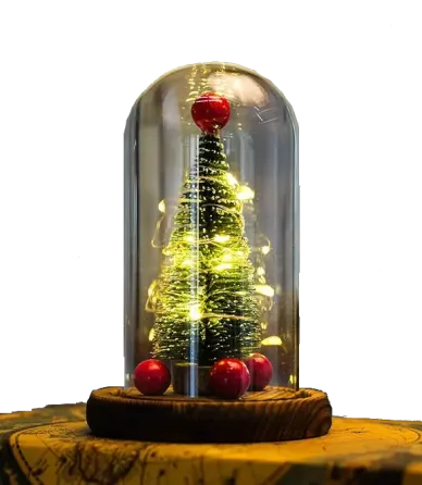 Новогодняя елка в колбе с LED подсветкой со светодиодной гирляндой Коломия