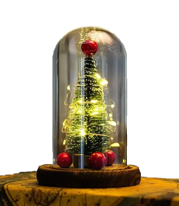 Новогодняя елка в колбе с LED подсветкой со светодиодной гирляндой Коломия - фото 2