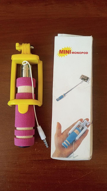 Монопод палка для селфи mini с AUX кабелем Полтава - фото 1