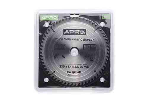 Диск пильный по дереву 230х32(30)х60Т APRO Ровно