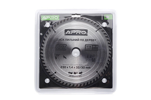 Диск пиляльний для дерева 230х32 (30)х60Т APRO Рівне - фото 1