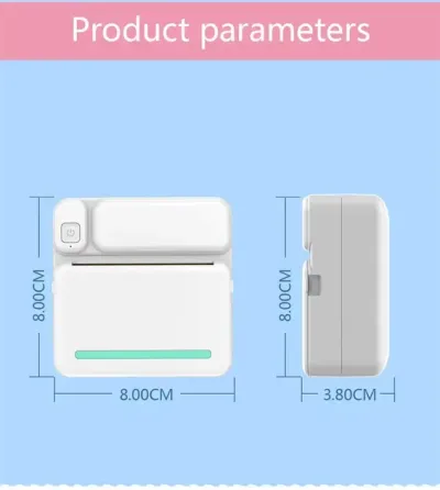 Портативный термопринтер с Bluetooth + рулон термобумаги, C19 / Мини принтер для печати Коломыя