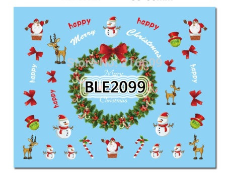 Новогодние наклейки на ногти Киев - изображение 1