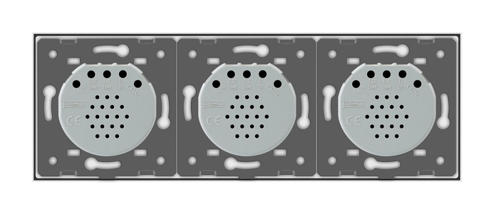 LIVOLO Розумний сенсорний прохідний/перехресний вимикач 3 сенсора (1-1-1) Livolo білий скло (VL Коломия - фото 5
