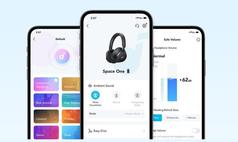 Bluetooth-гарнітура Anker SoundCore Space One Black (A3035G11) ( Чорний ) Харьков - изображение 14