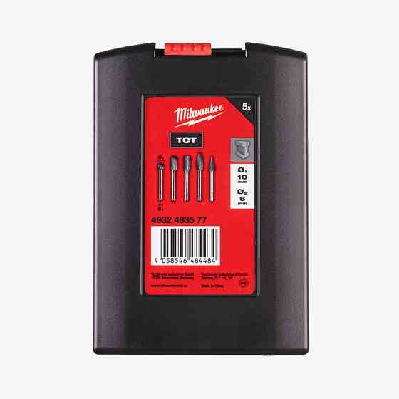 Набор твердосплавных борфрез MILWAUKEE, по металу 6х10.0мм (5шт) Одесса