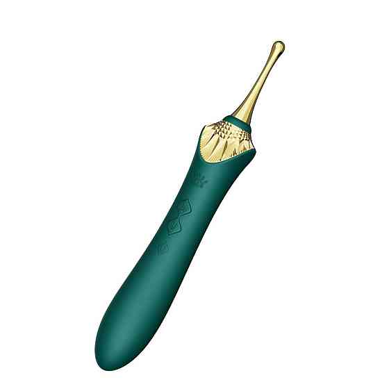 Мультифункціональний вібратор Zalo — Bess 2 Turquoise Green, 4 насадки, підігрів Sex Aura Київ
