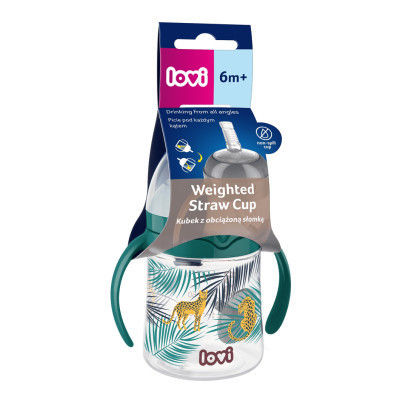 Поильник-непроливайка Lovi Jungle Vibes с трубочкой и утяжелителем 150 мл (35/366) Винница - изображение 11