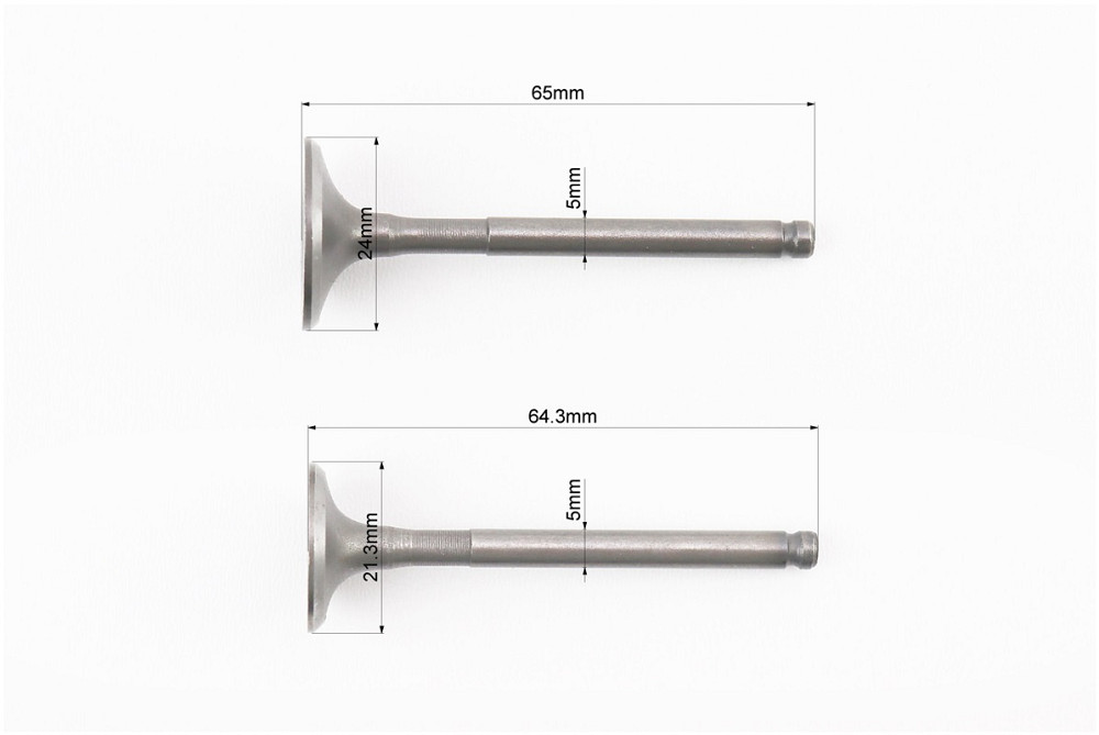 Клапан впускний, випускний к-кт 125cc Киев - изображение 2