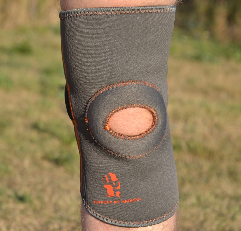 Наколінник MadMax MFA-297 Knee Support with Patella Stabilizer Dark Grey/Orange XL Кам'янське - фото 9