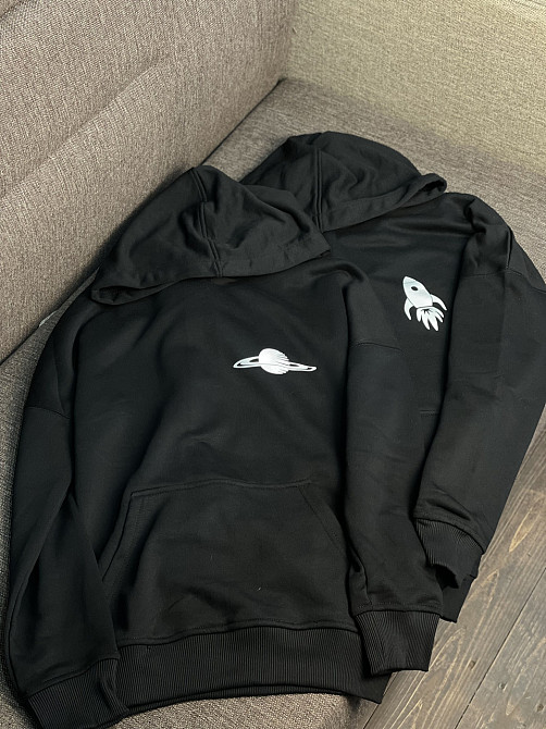 Парні худі - "Від Луни до Марса" XXL, S, Демосезон (весна \ осень ) Чернівці - фото 1