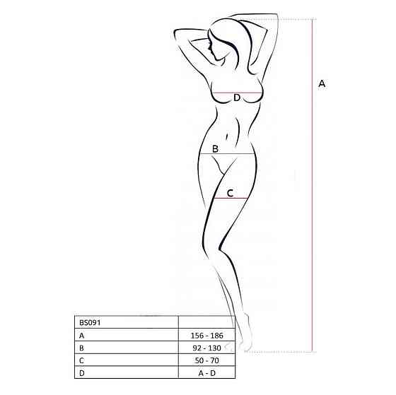 Бодістокінг у дуже велику сітку Passion BS091 black, з доступом Sex Aura Київ