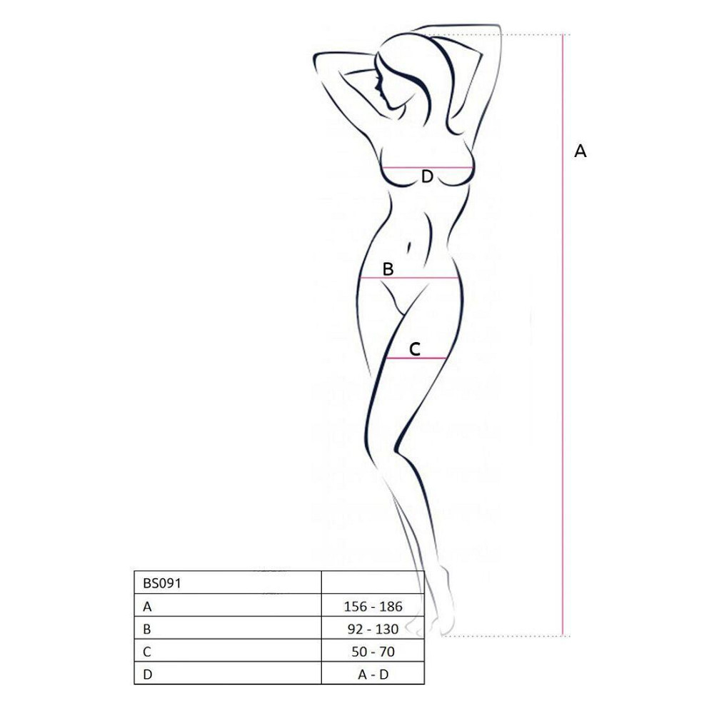 Бодістокінг у дуже велику сітку Passion BS091 black, з доступом Sex Aura Київ - фото 5
