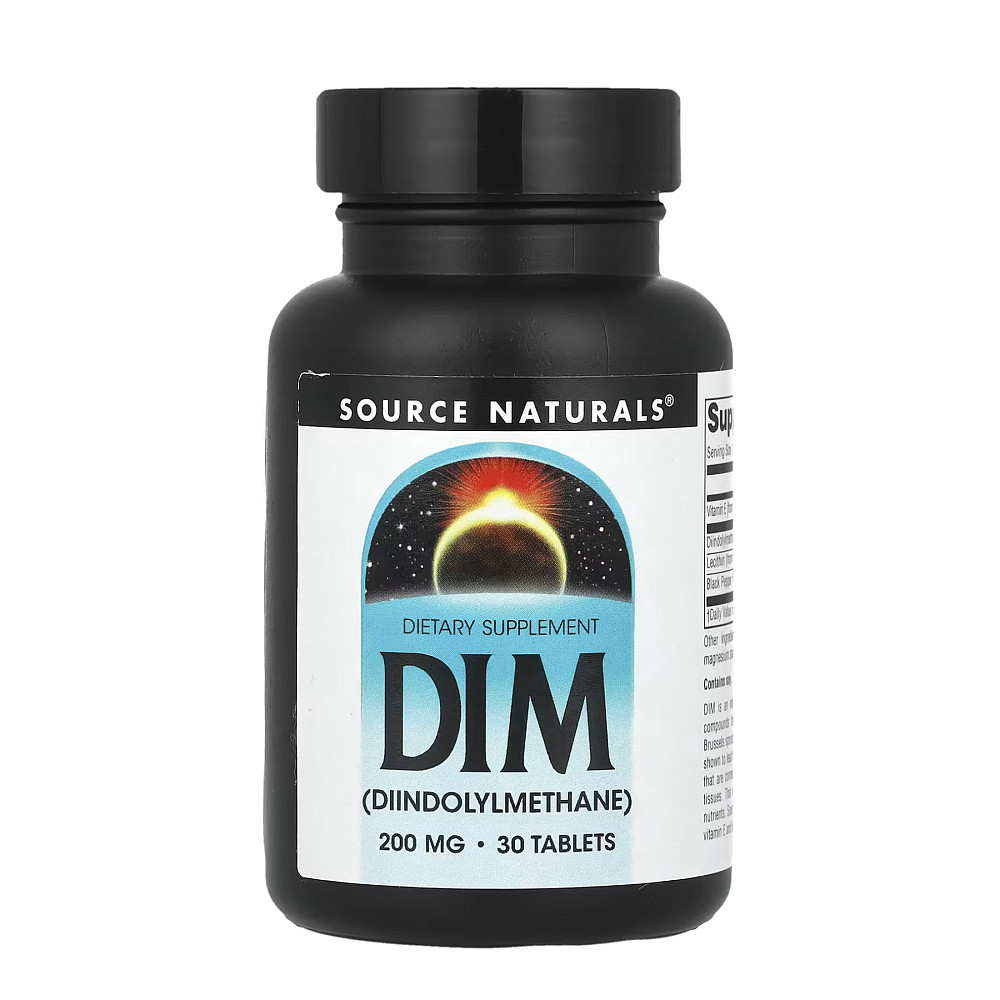Дііндолілметан Source Naturals DIM 200 мг 30 таблеток Луцьк - фото 1