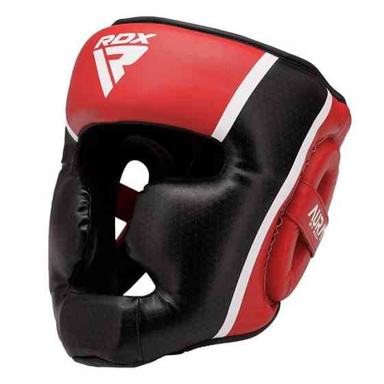 Боксерський шолом RDX AURA PLUS T-17 Red/Black M (капа у комплекті) Каменское