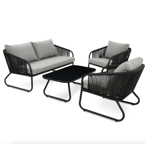 Комплект садових меблів Di Volio Paso сірий Київ