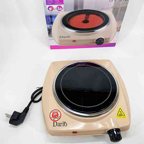 Дисковые плиты настольные DARIO DHP121B 1200 Вт, Индукционная плита мини, Электроплита 1 комфорка WD-16 Киев