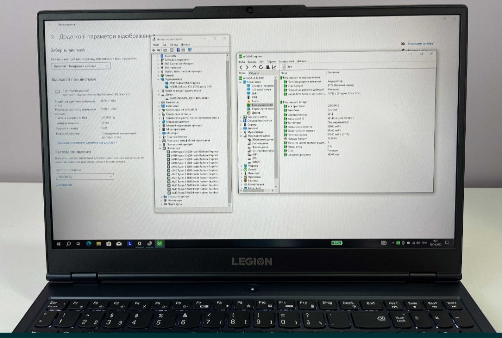 Новый ! Ноутбук: Legion 165Hz, RTX3070, 8Gb, 130W. Ryzen 5 Київ - фото 8