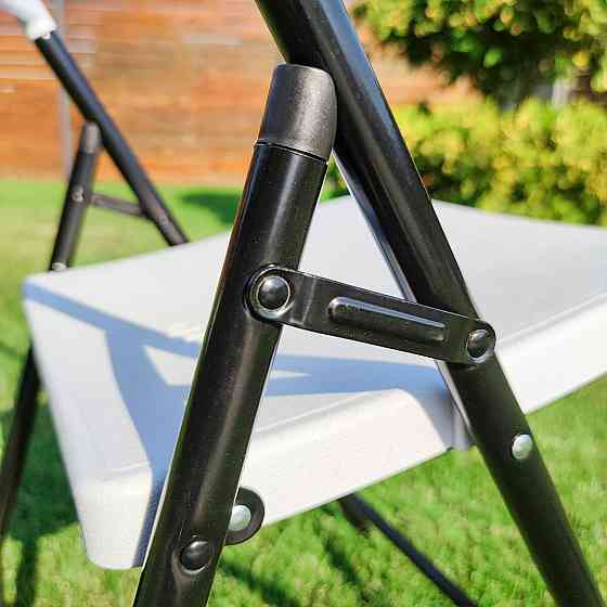 Складний стілець 46х52х79см Білий SW-00001609 Дніпро