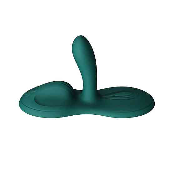 Sit-on-top смарт-вібратор Zalo – Flora Smart Vibrating Pad Turquoise Green, 9 моторів Sex Aura Київ